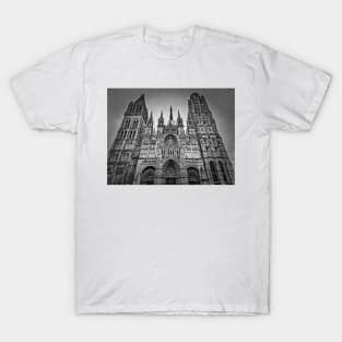 Notre Dame de Rouen black and white T-Shirt